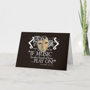 Twelfth Night Music Quote Card