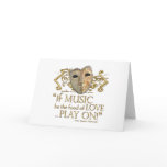 Twelfth Night Music Quote (Gold Version) Card