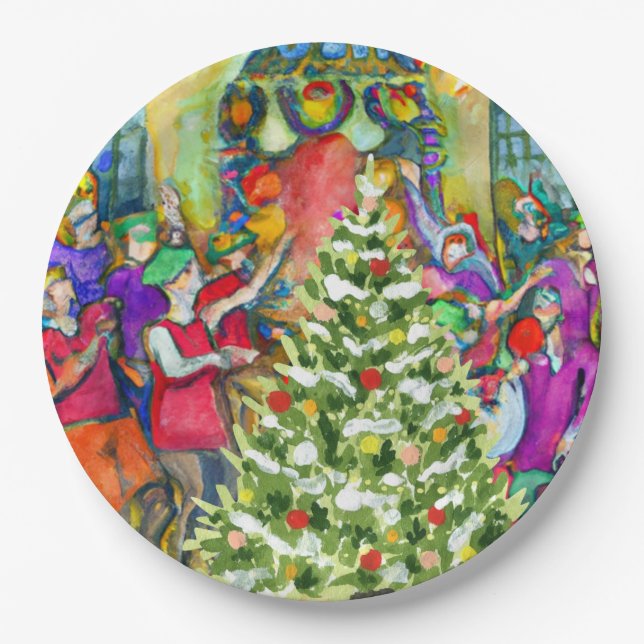 Twelfth Night Paper Plates (Front)