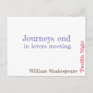 Twelfth Night Postcard