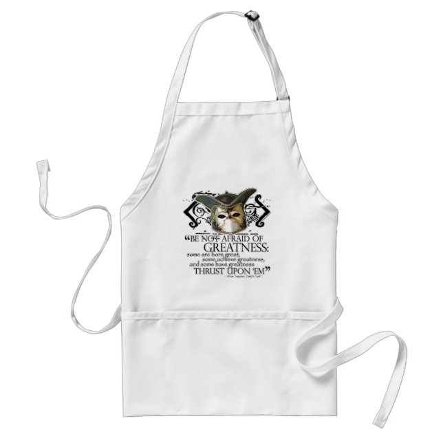 Twelfth Night Quote Adult Apron (Front)