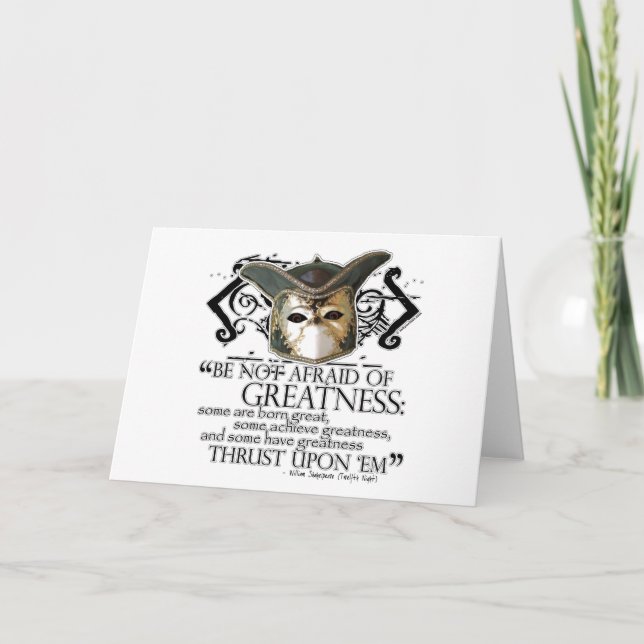 Twelfth Night Quote Card (Front)
