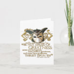 Twelfth Night Quote (Gold Version) Card