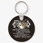 Twelfth Night Quote Keychain