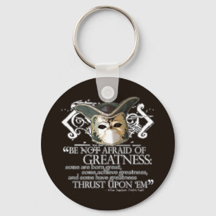 Twelfth Night Quote Keychain