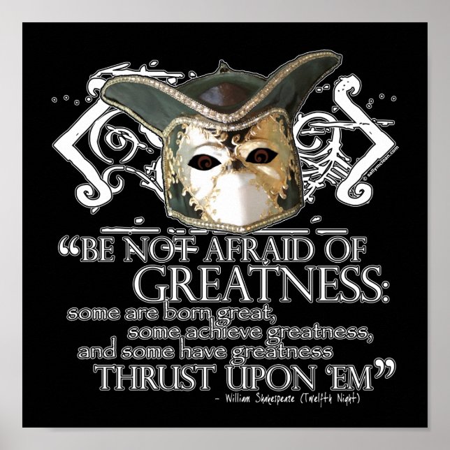 Twelfth Night Quote Poster (Front)