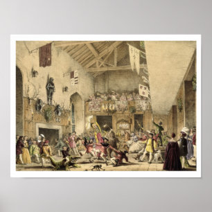 Twelfth Night Revels in the Great Hall, Haddon Hal Poster