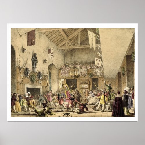 Twelfth Night Revels in the Great Hall Haddon Hal Poster