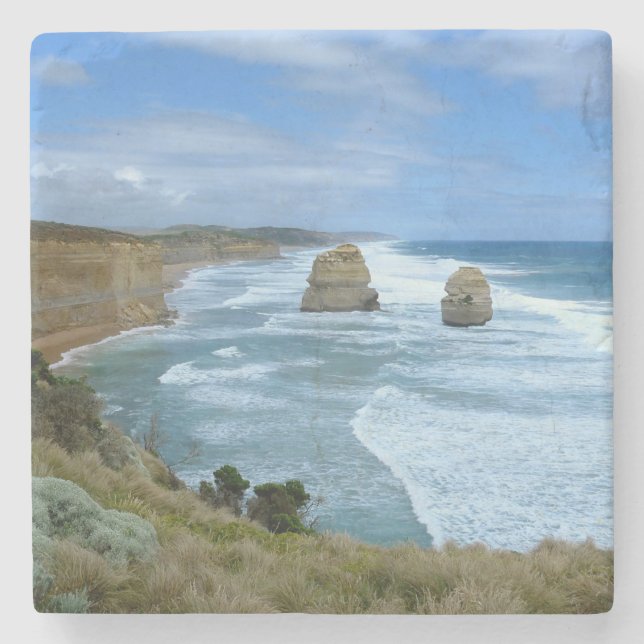 Twelve Apostles Australia Stone Coaster (Front)