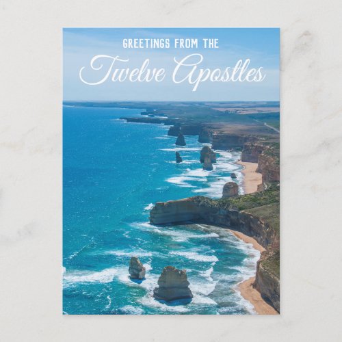 Twelve Apostles Great Ocean Road Air Aerial Postcard