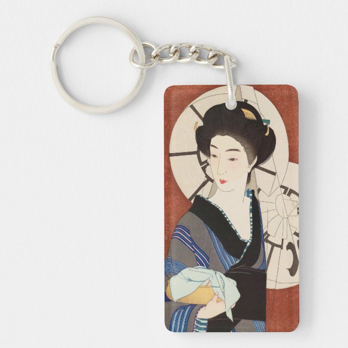 Twelve Aspects of Women, After The Bath Kotondo Rectangular Acrylic Key Chains