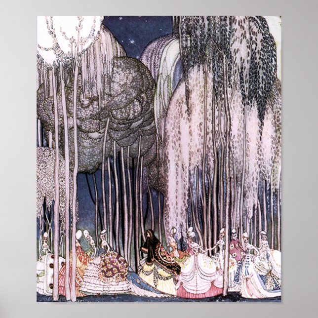 Twelve Dancing Princesses Kay Nielsen Fine Art Poster (Front)
