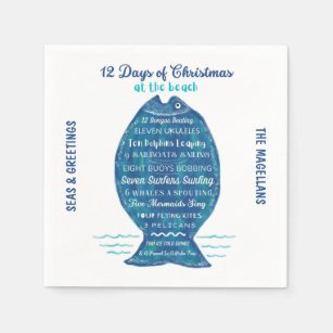 The Twelve Days of Christmas Paper Dinner Napkins
