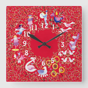 Twelve days of Christmas clock