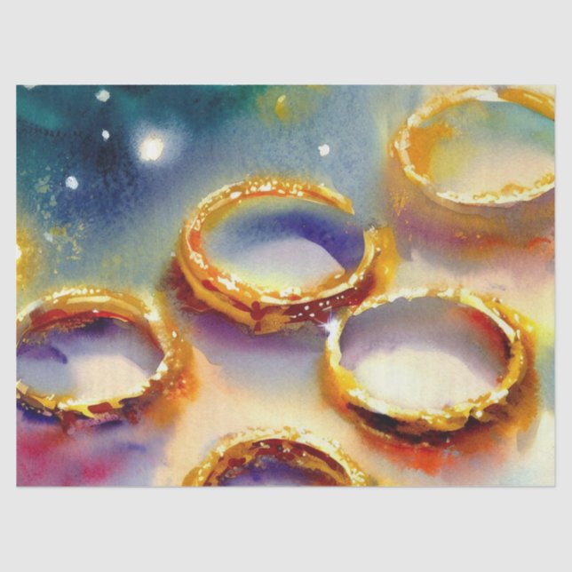 Twelve Days of Christmas: Golden Rings (A), Tissue Paper (Front)