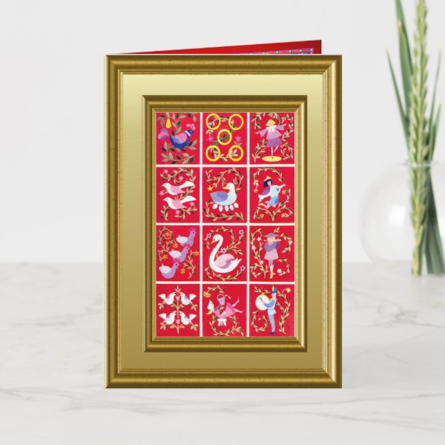 Twelve Days of Christmas Holiday Card (Front)