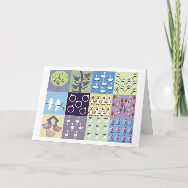 Twelve Days of Christmas Holiday Card (Front)