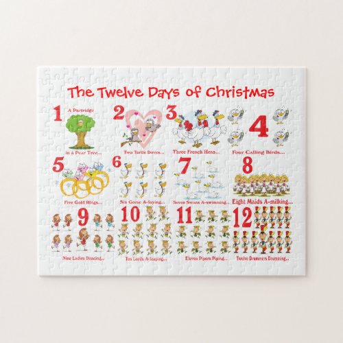 Twelve Days of Christmas Jigsaw Puzzle