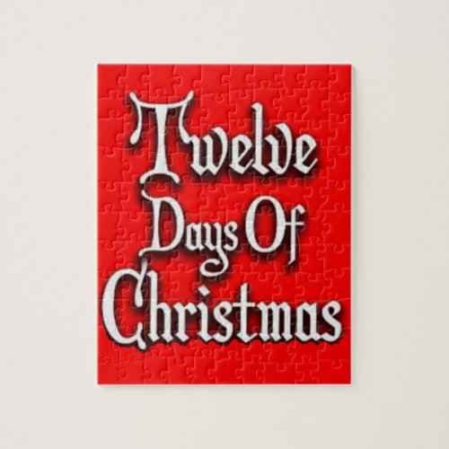 Twelve Days of Christmas Jigsaw Puzzle