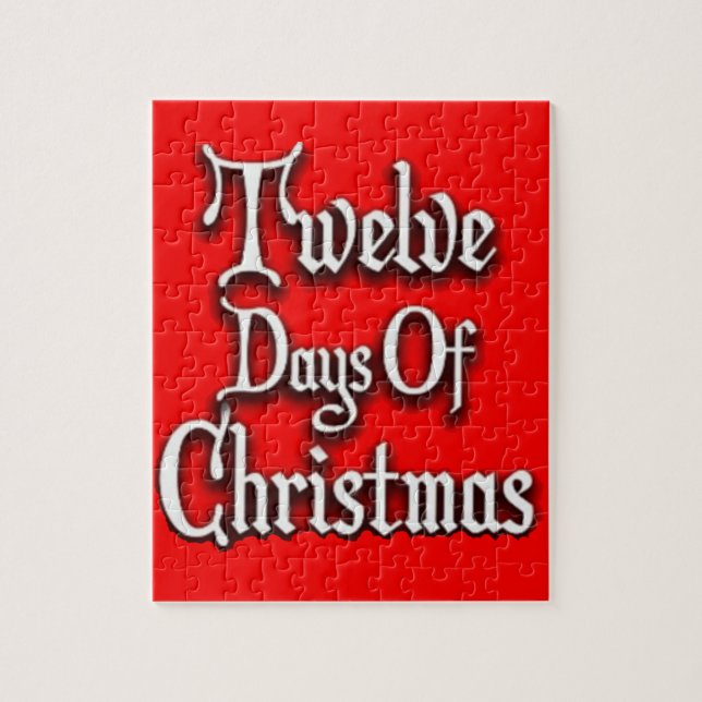 Twelve Days of Christmas Jigsaw Puzzle (Vertical)