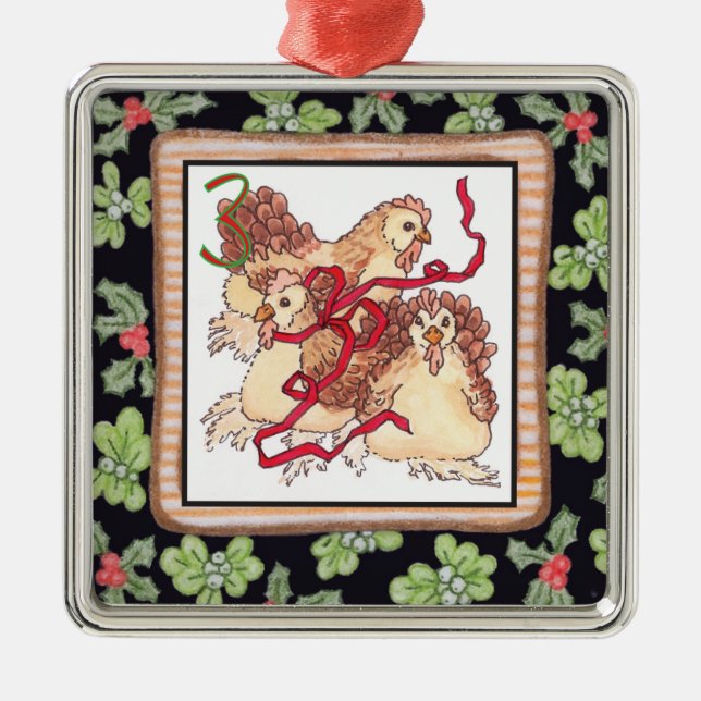 Twelve Days of Christmas Metal Ornament (Front)