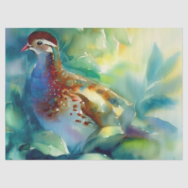 Twelve Days of Christmas: Partridge, (D) Tissue Paper (Front)