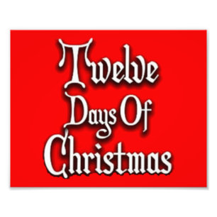 Twelve Days of Christmas Photo Print