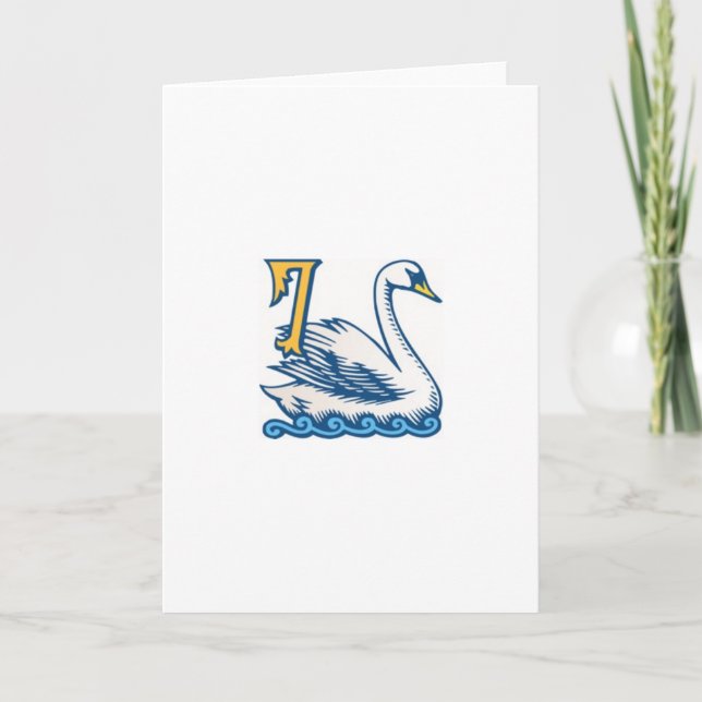 Twelve Days of Christmas - Seven Swans a-Swimming Holiday Card (Front)