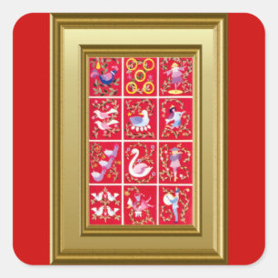 Twelve Days of Christmas sticker