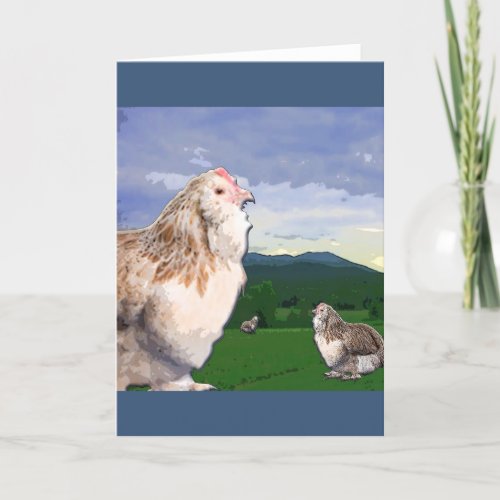 Twelve Days of Christmas _ Three French Hens Holiday Card