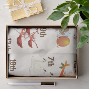 Twelve Days of Christmas Tissue Paper