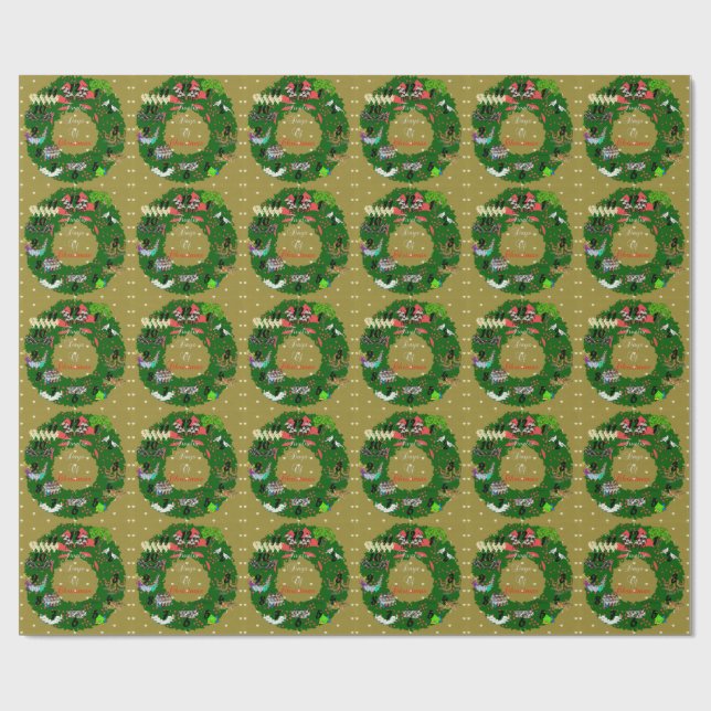 Twelve Days of Christmas Wrapping Paper (Flat)