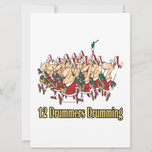 twelve drummers drumming 12th twelfth day