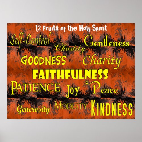 Twelve Fruits of the Holy Spirit TOP Poster