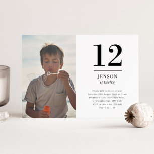 Twelve Landscape Photo Invitation