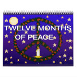 Twelve Months  Of Peace Calendar at Zazzle