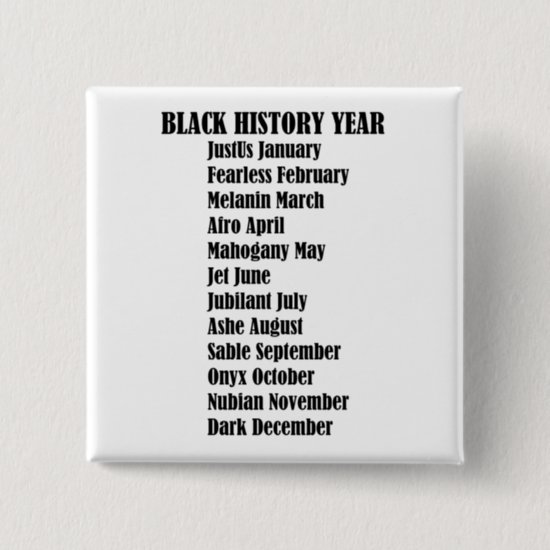 Twelve Months Of Pride BHM Button