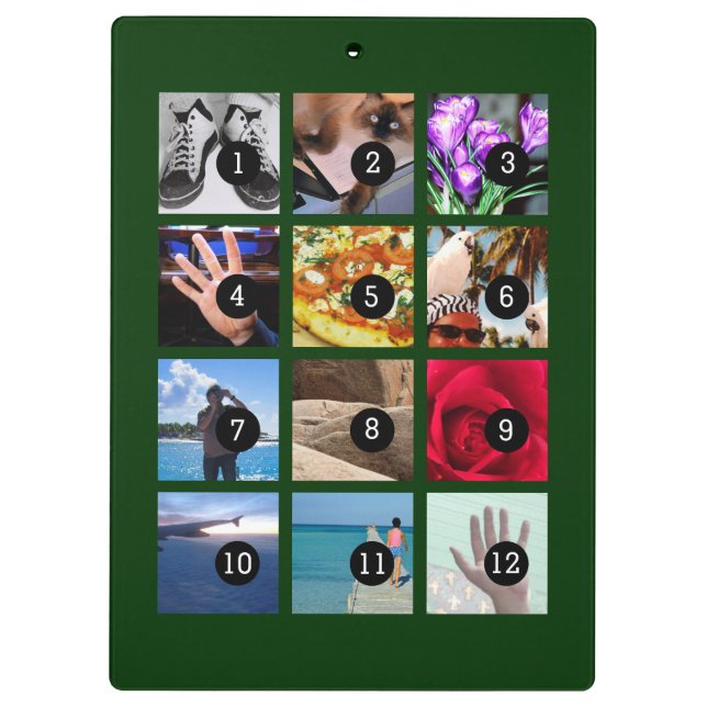 Twelve of Your Photos Make Your Own Magic Clipboard (Back)