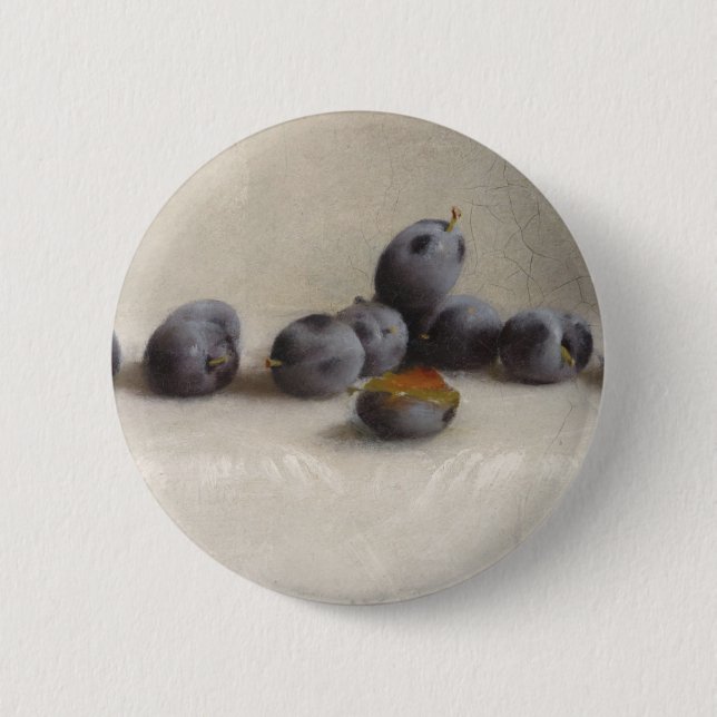 Twelve Plums Pinback Button (Front)