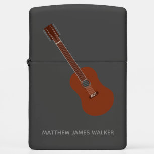 Twelve String Guitar Personalized Lighter