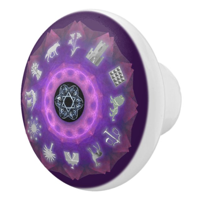 Twelve Tribes Ceramic Knob (Right)