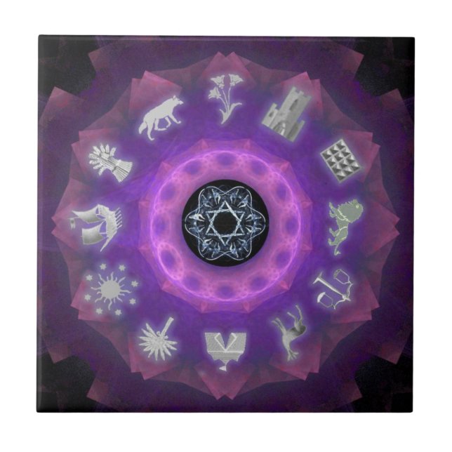 Twelve Tribes Ceramic Tile (Front)
