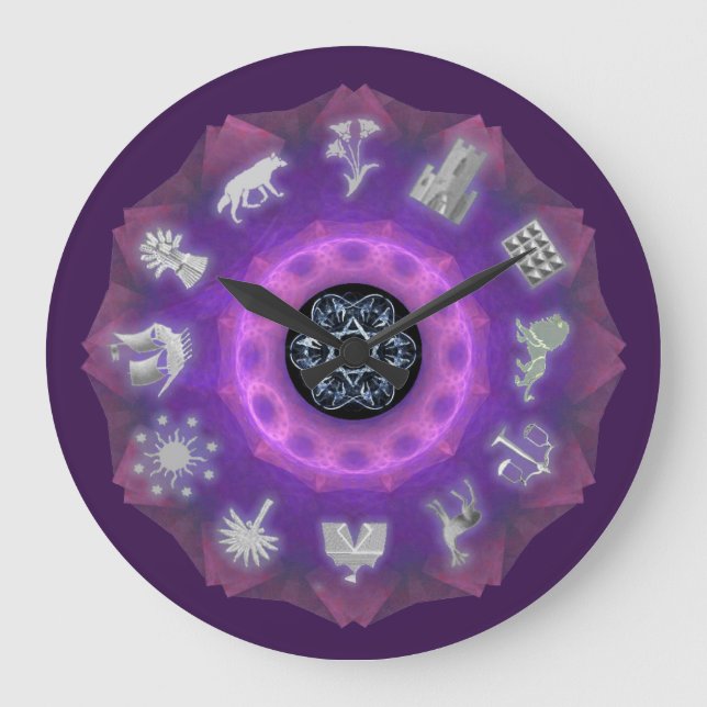 Twelve Tribes Large Clock (Front)