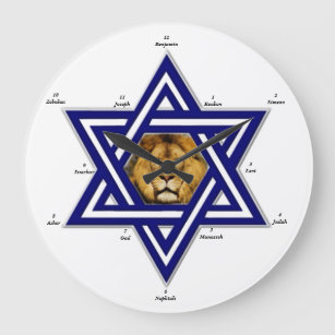 Twelve Tribes Of Israel- Acrylic Clock