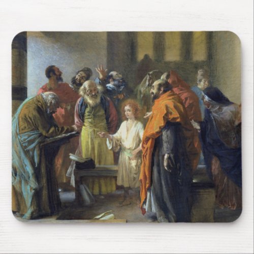 Twelve_year old Jesus in the Temple 1851 Mouse Pad