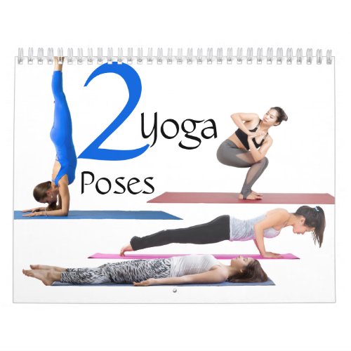 Twelve Yoga poses sanctuary gift Calendar