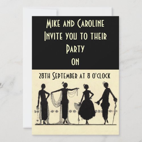 Twenties Flapper Party Invitation