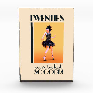 Twenties never looked so good Vintage Acrylic Award