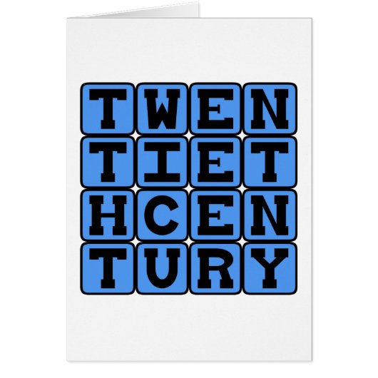 Twentieth Century, 1901-2000 Cards (Front)
