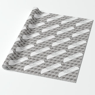 Twentieth Wedding Anniversary Platinum     Wrapping Paper